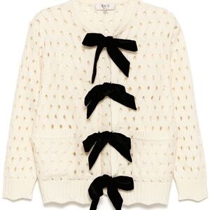 Sea New York Leia Cream Knit Cardigan- size medium
